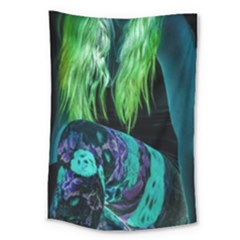 Digital Art Woman Body Part Photo Large Tapestry by dflcprintsclothing