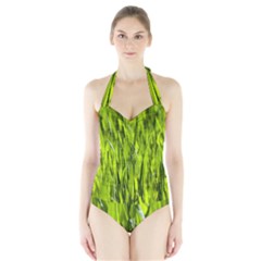 Agricultural Field   Halter Swimsuit by rsooll