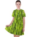 Agricultural field   Short Sleeve Shoulder Cut Out Dress  View1