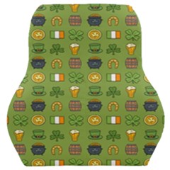St Patricks Day Pattern Car Seat Back Cushion  by Valentinaart