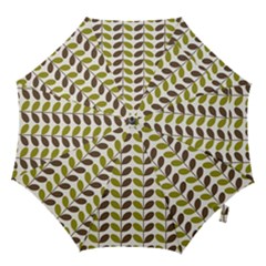 Leaf Plant Pattern Seamless Hook Handle Umbrellas (medium) by Pakrebo