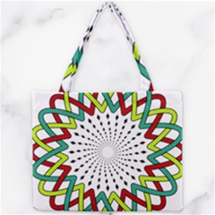 Round Star Colors Illusion Mandala Mini Tote Bag by Mariart