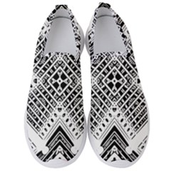 Pattern Tile Repeating Geometric Men s Slip On Sneakers by Pakrebo