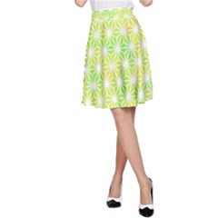 Traditional Patterns Hemp Pattern A-line Skirt by Pakrebo