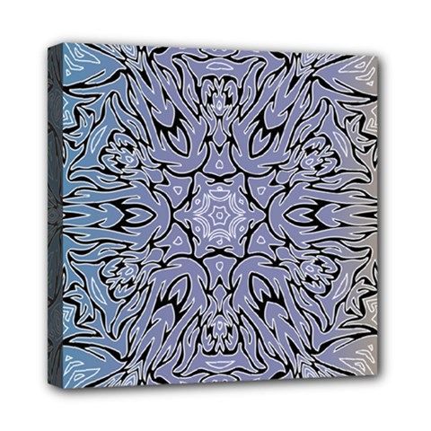 Tile Design Art Mosaic Pattern Mini Canvas 8  X 8  (stretched) by Pakrebo