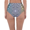 Tile Design Art Mosaic Pattern Reversible High-Waist Bikini Bottoms View2