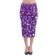 Textile Cross Pattern Square Midi Pencil Skirt by Pakrebo