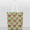 Seamless Pattern Leaf The Pentagon Full Print Rope Handle Tote (Small) View2