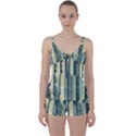 Illustrations Texture Abstract Buildings Tie Front Two Piece Tankini View1