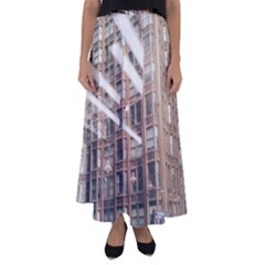 Chicago L Morning Commute Flared Maxi Skirt by Riverwoman