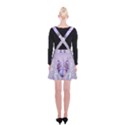 Happy Easter, Easter Egg With Flowers In Soft Violet Colors Suspender Skater Skirt View2