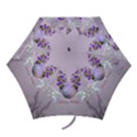 Happy Easter, Easter Egg With Flowers In Soft Violet Colors Mini Folding Umbrellas View1