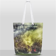 Columbus Crew Crowd, Mapfe Stadium Full Print Rope Handle Tote (small) by Riverwoman