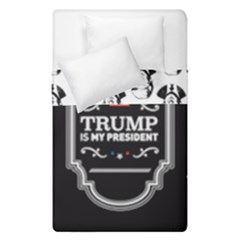 Trump Is My President Maga Label Beer Style Vintage Duvet Cover Double Side (single Size) by snek