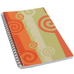 Ring Kringel Background Abstract Red 5 5  X 8 5  Notebook by Mariart