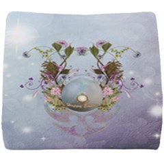 Easter Egg With Flowers Seat Cushion by FantasyWorld7