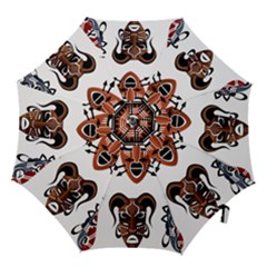Tribal Masks African Culture Set Hook Handle Umbrellas (small) by Pakrebo