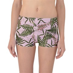 Fern Pink Reversible Boyleg Bikini Bottoms by snowwhitegirl