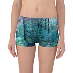 Blue Forest Reversible Boyleg Bikini Bottoms by snowwhitegirl