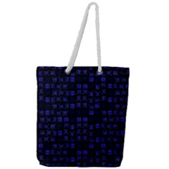 Neon Oriental Characters Print Pattern Full Print Rope Handle Tote (large) by dflcprintsclothing