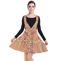 Electric Field Art X Plunge Pinafore Dress by okhismakingart