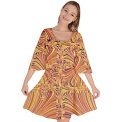 Electric Field Art X Velour Kimono Dress by okhismakingart