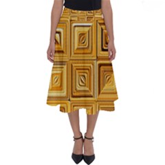 Electric Field Art Xv Perfect Length Midi Skirt by okhismakingart