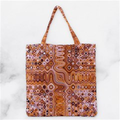 Electric Field Art Xviii Grocery Tote Bag by okhismakingart
