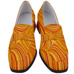 Electric Field Art Xxv Women s Chunky Heel Loafers by okhismakingart