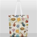 Sea World Vintage Pattern Full Print Rope Handle Tote (Small) View1