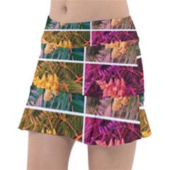Sideways Sumac Collage Tennis Skirt by okhismakingart