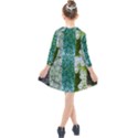 Queen Annes Lace Vertical Slice Collage Kids  Quarter Sleeve Shirt Dress View2
