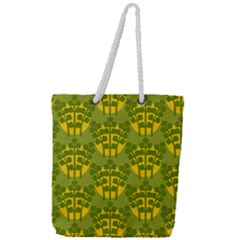 Texture Plant Herbs Green Full Print Rope Handle Tote (large) by Mariart