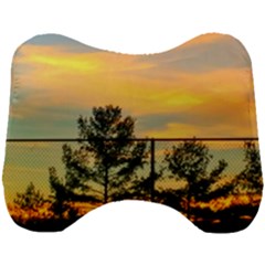 Fence Line Trees Head Support Cushion by okhismakingart