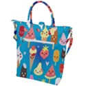 Cute food characters clipart             Buckle Top Tote Bag View2