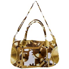 Cogs Gears Tiling Cogwheel Removal Strap Handbag by Pakrebo