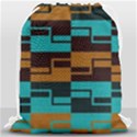 Illusion in Orange & Teal Drawstring Bag (Large) View1