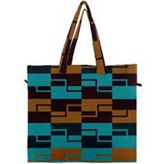 Illusion In Orange & Teal Canvas Travel Bag by WensdaiAmbrose