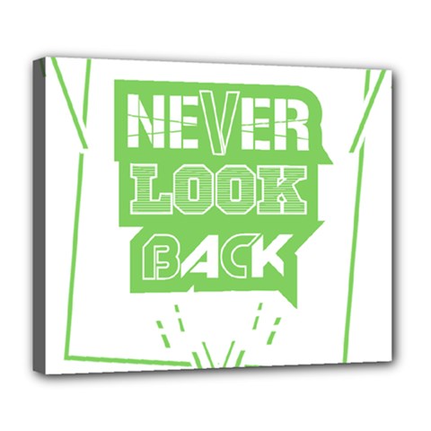 Never Look Back Deluxe Canvas 24  X 20  (stretched) by Melcu