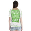 Never Look Back V-Neck Flutter Sleeve Top View2