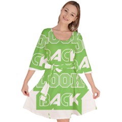 Never Look Back Velour Kimono Dress by Melcu