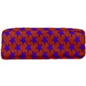 Purple Stars Pattern On Orange Full Print Rope Handle Tote (Large) View3