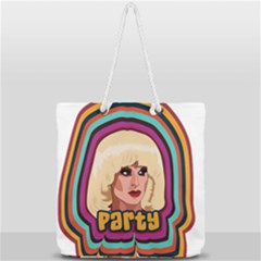 Katya Zamolodchikova Logo Full Print Rope Handle Tote (large) by milliahood