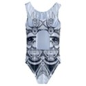 Drawing Samurai Tattoo Sketch Japanese Samurai Kids  Cut-Out Back One Piece Swimsuit View2