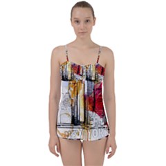 New York City Skyline Vector Illustration Babydoll Tankini Set by Sudhe