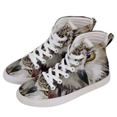 Vector Hand Painted Owl Women s Hi-top Skate Sneakers by Sudhe