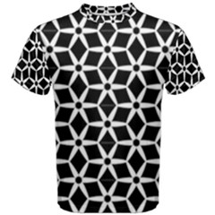 No Interruptions - Geometric Design Men s Cotton Tee by WensdaiAmbrose