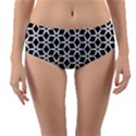 No Interruptions - geometric design Reversible Mid-Waist Bikini Bottoms View3