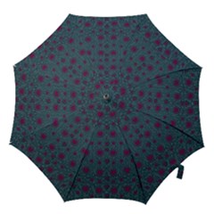 Lovely Ornate Hearts Of Love Hook Handle Umbrellas (small) by pepitasart