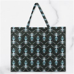 Seamless Pattern Background Black Zipper Large Tote Bag by HermanTelo